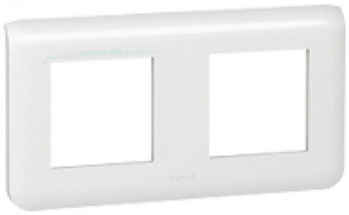 Рамка горизонтальная Legrand Mosaic 2-м. 4 мод. белый картинка